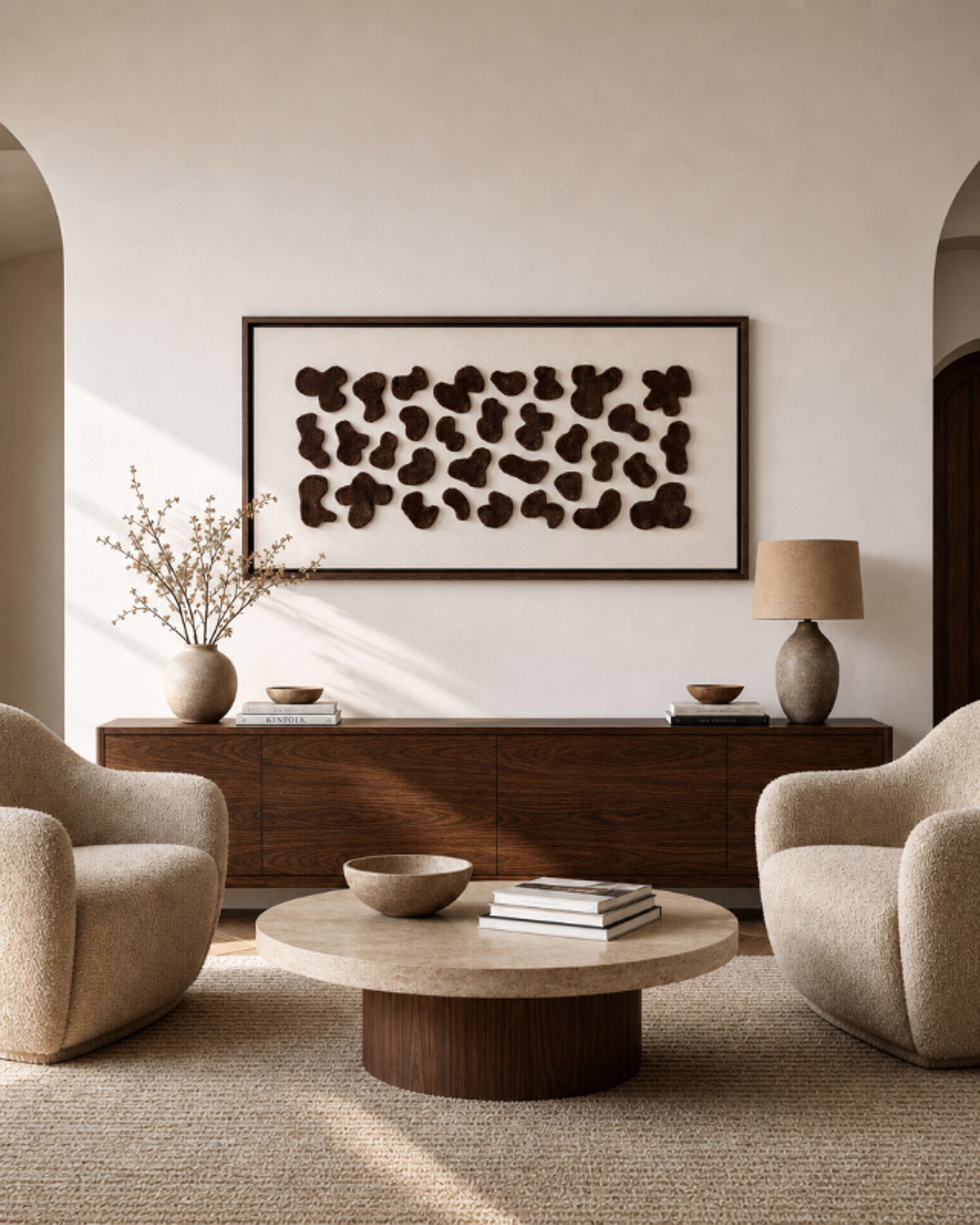 Raw Nature in a living room setting